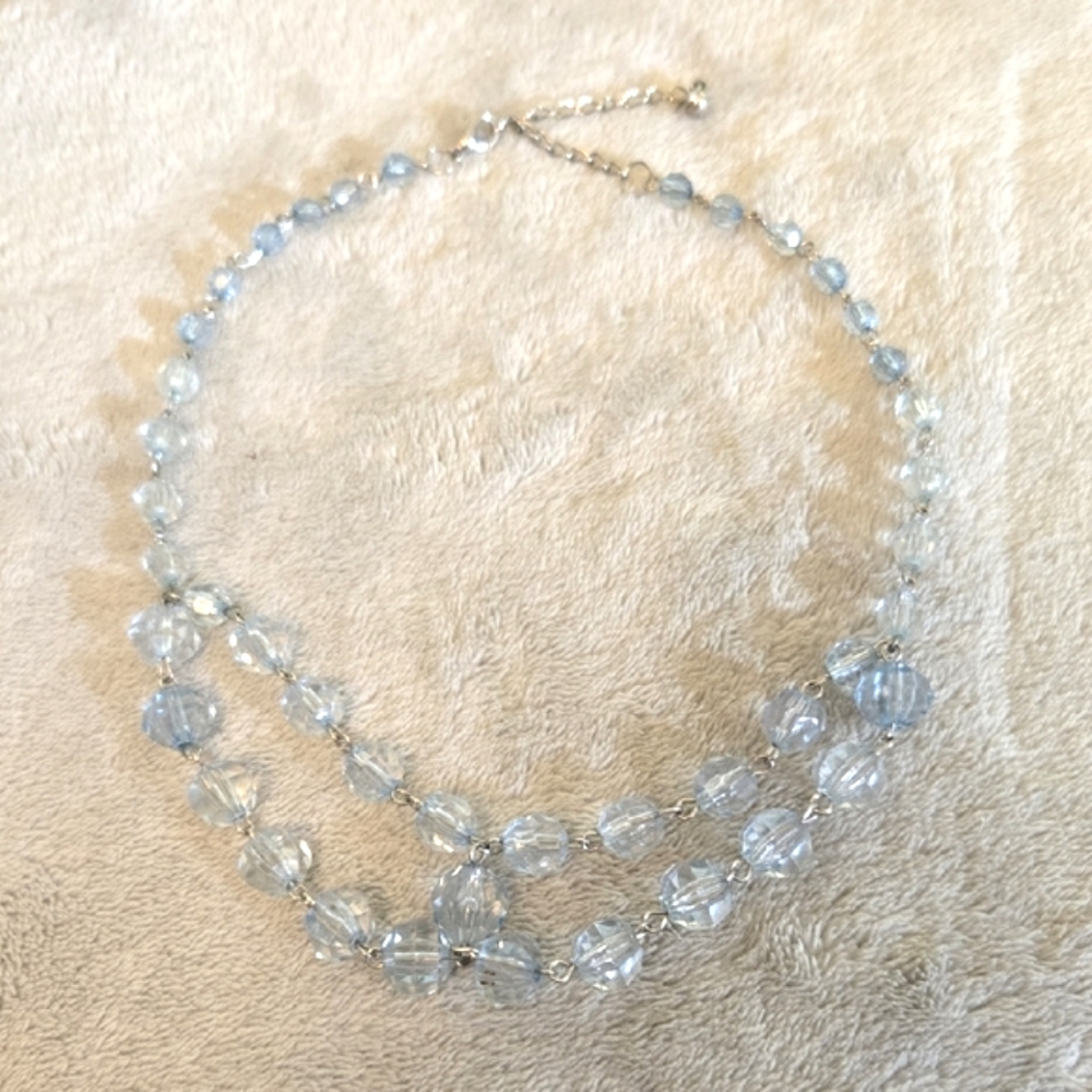 #621 Blue Bead Necklace
